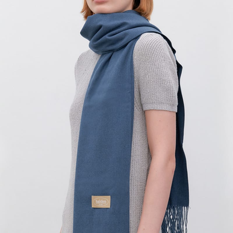 Halden Solid Soft Muffler (M027_blue Grey)