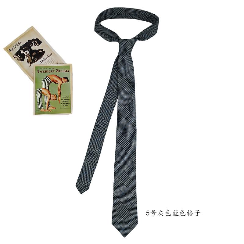Korean version casual necktie fashion retro plaid men and women neck tie classic tie