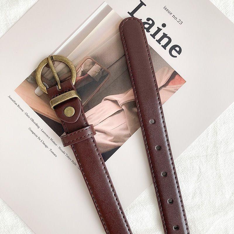 Little Trendy Girls Denim Pants Belt For Summer With Simple And Design Elegant