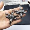 Men's Punk Hip Hop Bull Head Pendant Necklace - Retro Alloy Sweater Chain Accessories