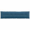 Back Cushion Blue 200 x 50 cm Cord Fabric