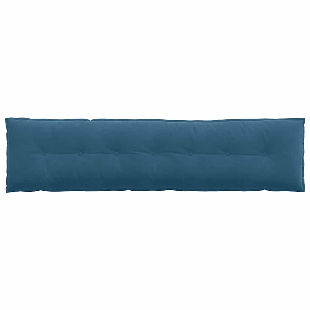 Back Cushion Blue 200 x 50 cm Cord Fabric