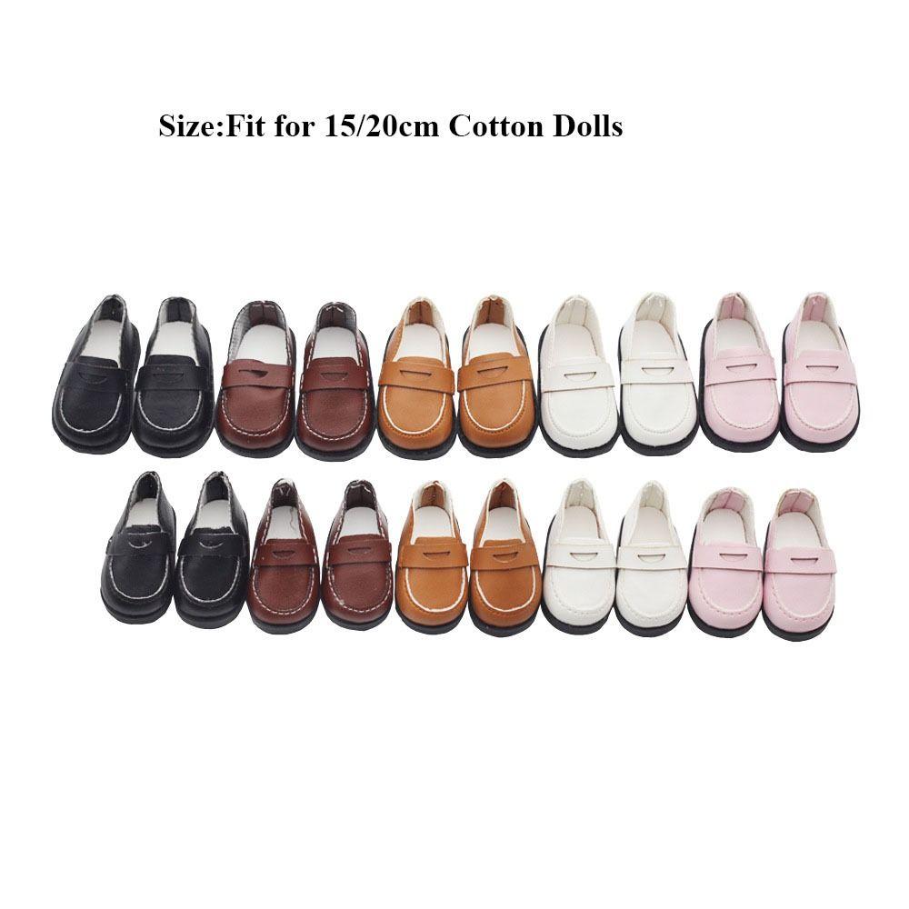 Fashion Leather Shoes for 15/20cm Cotton Dolls for 1/12 1/14 Dolls for EXO Doll