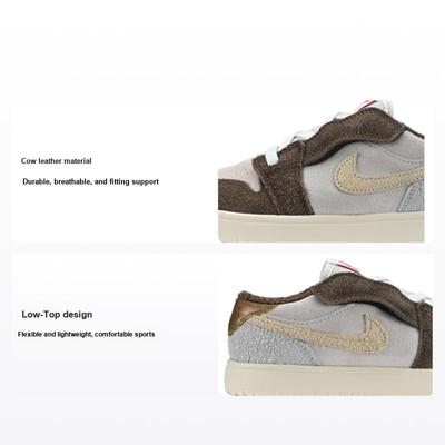 Air 1 Low ALT PS Rok Królika Buty Dziecięce Brązowy Palomino Metaliczny Złoty DZ4443-200