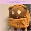 Mochila de Pelúcia de Desenho Animado do Ursinho Tim Para Meninas e Meninos com Armazenamento Espaçoso Para Escola e Passeios de um Dia