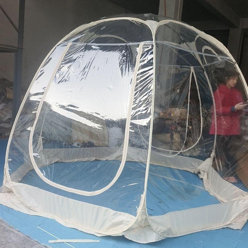 Starry Sky Transparent Bubble Tent: Cozy Outdoor Dining & Sunroom No-Setup Required