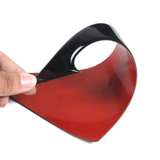 Glossy Piano Black Side Rearview Mirror A-Pillar Sticker For Infiniti G37 07-13