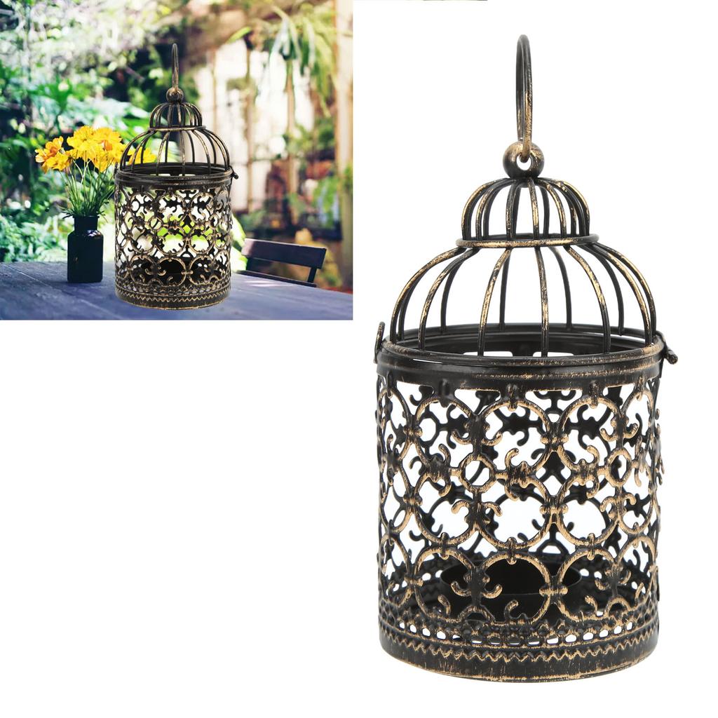 Iron Candle Holder European Retro Iron Rust   Elegant   Vintage Candle Holder for Outdoor Terrace Party