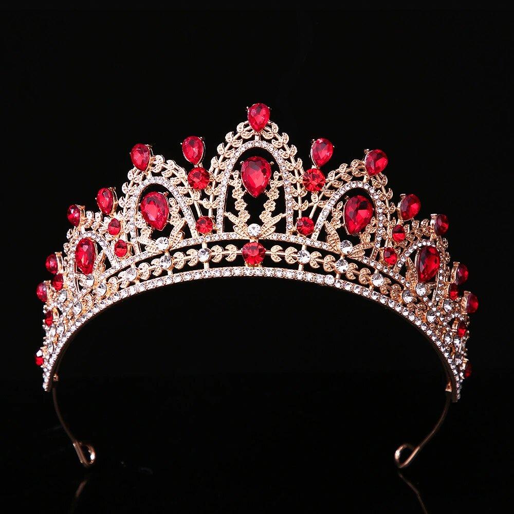 

1pc Baroque Crystal Crown Elegant Bride Queen Bridal Tiaras for Women Girls Perfect Wedding Gift Hair Accessories