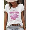 Maglione Girocollo Tondo a Forma di Petalo Estivo T-shirt a Maniche Corte da Donna