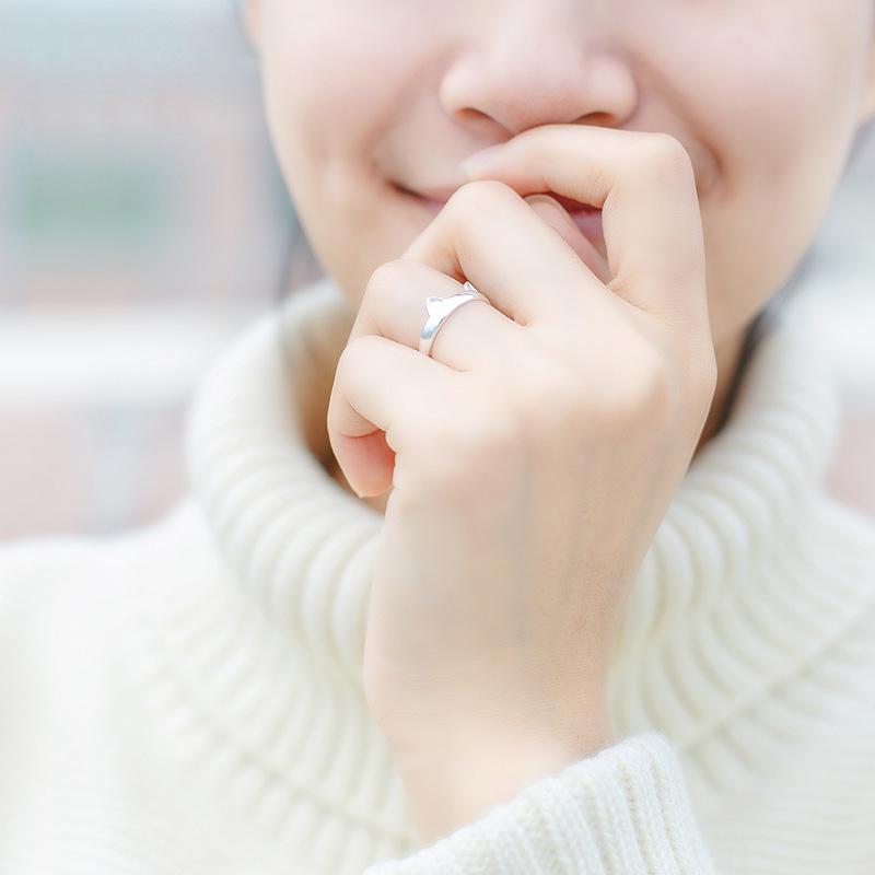Adorable Cat Claw and Ear Ring - Cute Pet-Themed Jewelry
