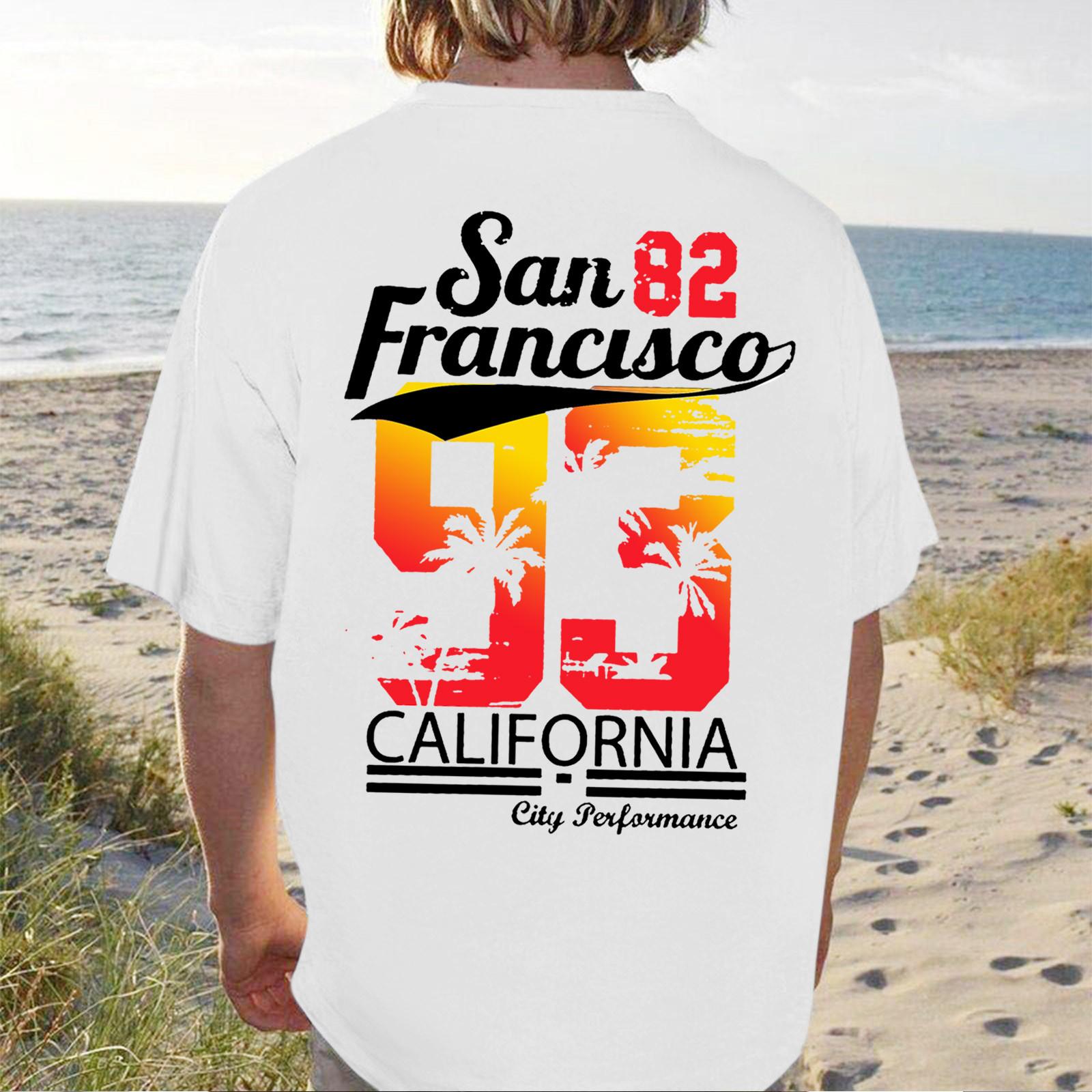 

Мужские футболки с графическим текстом Pool3D печать Уличная повседневная одежда с короткими рукавами и принтом Базовая одежда XL белый