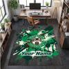 Crystal Velvet Rug Hibernian FC Print Custom Name Text Floor Mat Home Decor