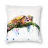 Sea Turtle Tortoise Square Pillowcase Polyester Linen Velvet Pattern Zip Decorative Throw Pillow Case Car Cushion Cover
