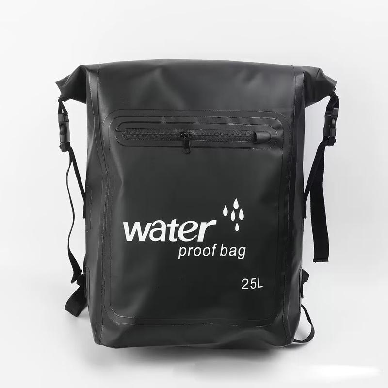 25L Outdoor Waterproof Wear-Resistant PVC Backpack for Rafting and Swimming