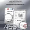 ASD 4L 304 Stainless Steel Explosion-Proof Pressure Cooker