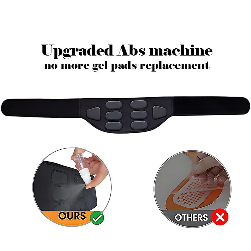 120cm Smart Abdominal Toning Belt EMS Muscle Stimulator Muscle Toner Body Massager USB Charge Weight Loss Home Fitness Massage