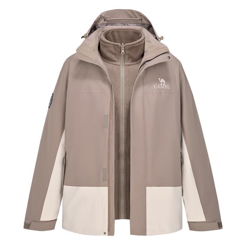 Camel Unisex 3-in-1 Windproof Waterproof Outdoor Jacket M34CAFO652