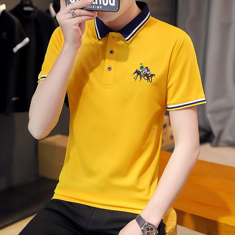Men 'S Short Sleeve T -Shirt Summer Casual Thin Embroidered Men 'S Polo Shirt