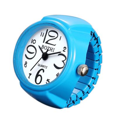 Ring Watch Business Fashion Waterproof Flip-up Cover Numeric Dial Sport Quartz Ring Watch Stainless Steel
