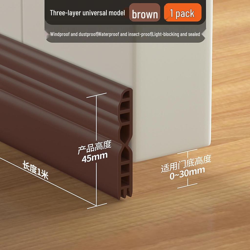 Soundproof Under-Door Seal Strip – Windproof, Noise-Blocking Door Bottom Baffle