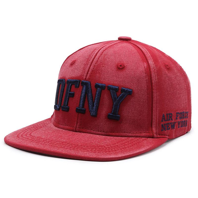 Boné bordado de hip hop com letras, masculino e feminino, chapéu plano para atividades ao ar livre, boné de beisebol, chapéu snapback, viseira de sol, chapéu de pesca, boné de pico