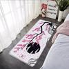 Japanese Cherry Blossom Carpet Mat Rug - Sakura Moon Pattern Home Decoration for Bedroom Living Room Rugs for Bedroom Home