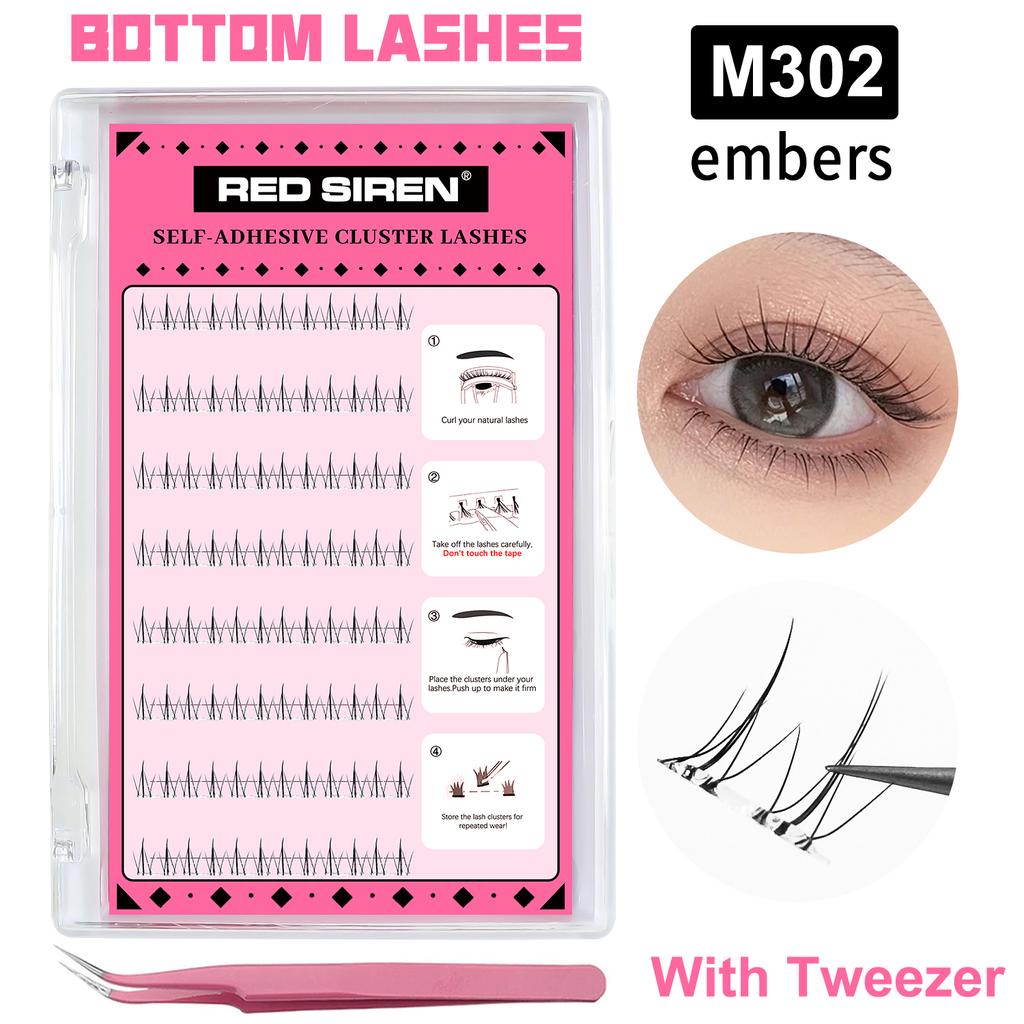 Wimpern-Cluster-Set Ohne Kleber Selbstklebende Wimpern Koreanisches Make-up Natürlicher Look Zarte Einzelwimpern Neue Manga-Wimpern