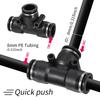 360° Free-bend Misting Nozzle 5-30m 1/4" 4/6mm Garden Misting Cooling System Adjustable Atomizer Sprayer Outdoor Watering Kits