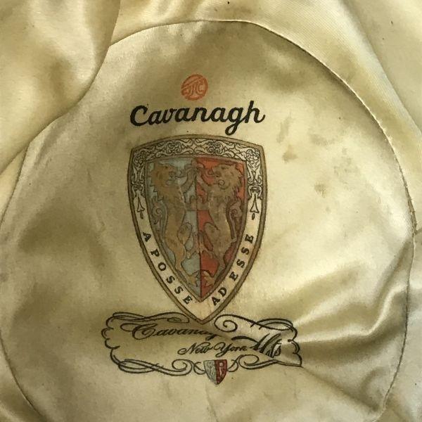 1970s-80s Vintage Cavanagh Fedora Hat Soft Hat Free Size Black(USED)