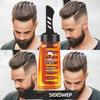 2-in-1 Hair Wax Gel with Comb for Men, Long-Lasting Styling Cream, Salon Gel Tool, Flexible Hold Lightweight Hair Styling Gel, Grooming Hairspray
