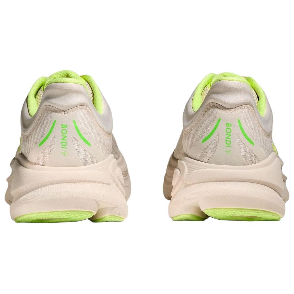 HOKA ONE ONE Bondi 9 Abrasion Resistant Breathable Support Rebound Casual Running Shoes Men's Beige Wide Fit 1162013-GYZ