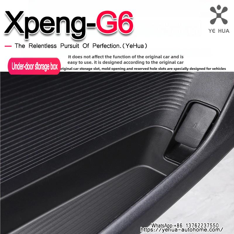 For Xpeng G6 2022 2023 2024 2025 Accessories Front Rear Door Handle Storage Organizer Car Door Accessories Side Storage Box