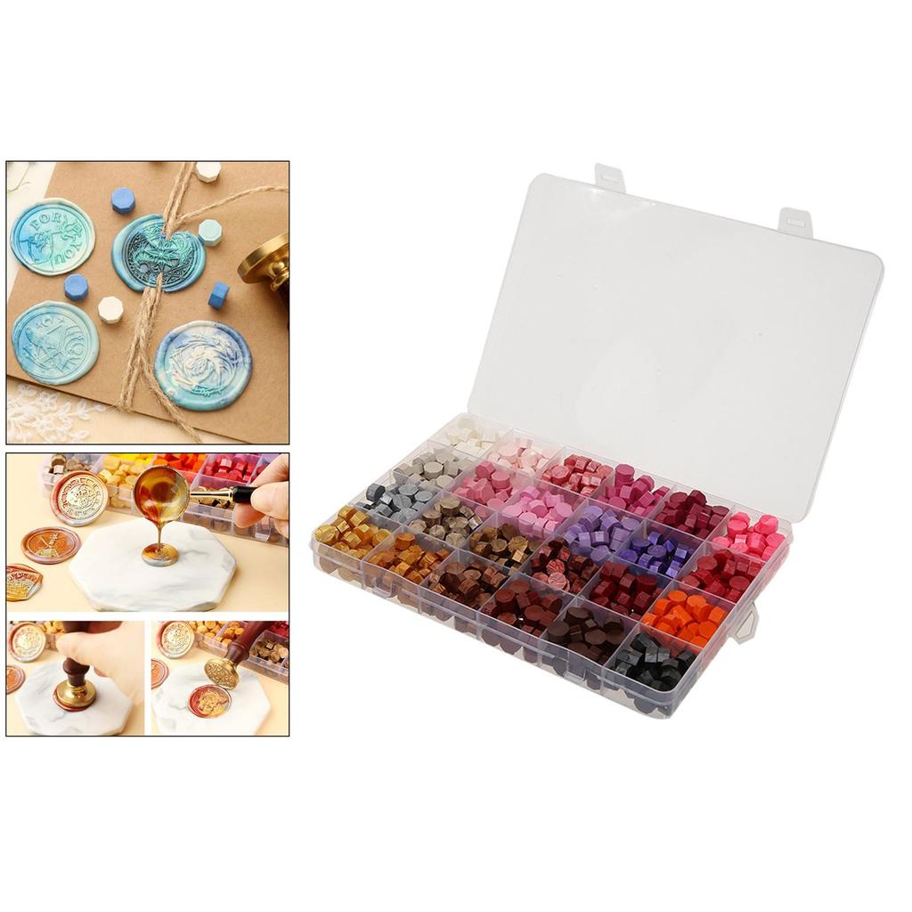 200/600PCS Octagonal Wax Beads Premium Wax Beads Letters Cards Wax Seal Postage