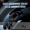 3D Metal Car Wheel Tire Valve Stem Caps Tyre Valve Stem Covers For Audi A1 A3 A5 Sline Q2 A4 B8 A6 C5 Q3 8P 8V Q5 B7 B6 B9 RS Q7