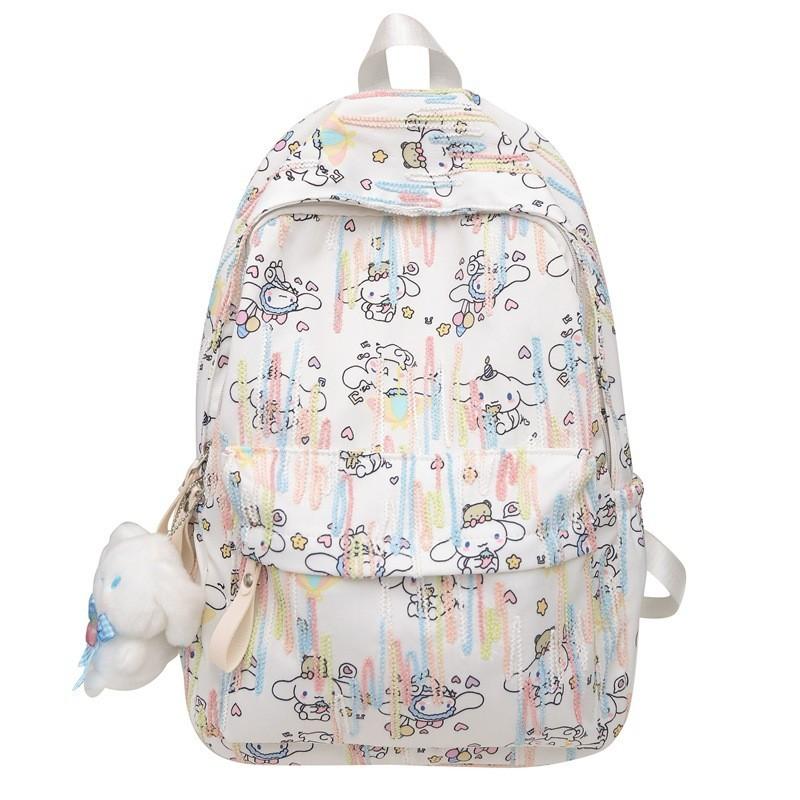 Adorable Cartoon Backpack For Students Trendy Fashionable Nylon School Bag