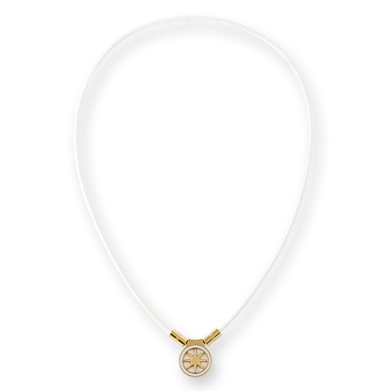BANDEL Healthcare Necklace Earth mini 2.0 (White x Gold, 43cm)