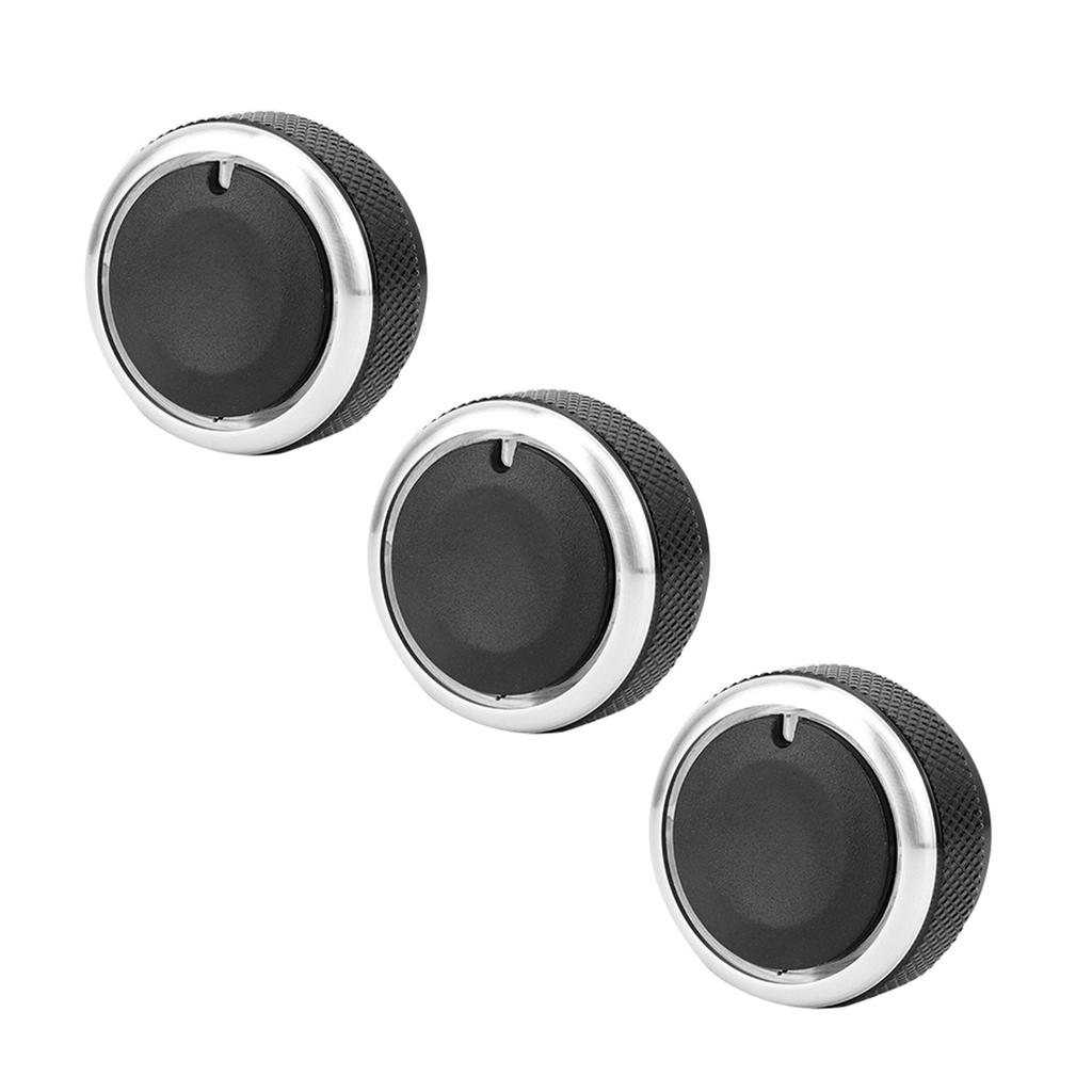 Car Conditioning Control Knob, Fits 2002 to 2014, ABS Aluminum Alloy, sy to Install