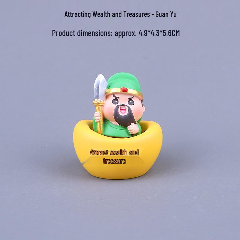 Zhong Kui Car and Office Decor: Head-Shaking God of Wealth Ornament Exclusive Edition