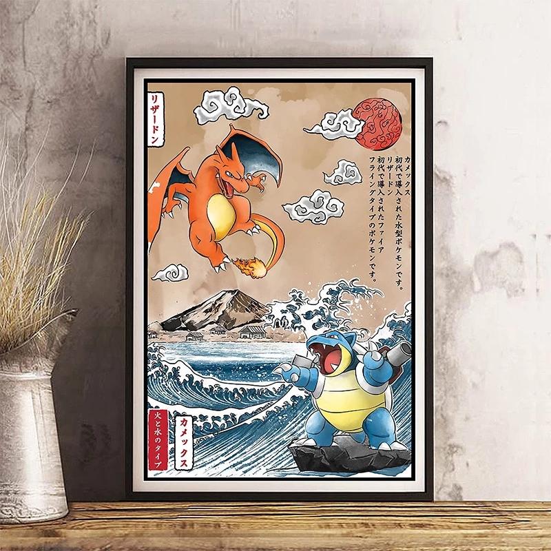 Japanese Anime Comic The Great Wave Diamond Painting Wall Art Decor Diamond Embroidery Mosaic Kids Room Decor Cuadros Posters