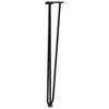 Vidaxl Nogi Do Stołu Hairpin, 4 Szt., Czarne, 72 Cm, Lita Stal