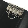 Gucci 625565 GG Embossed Logo 6P Keys with Key Ring  Key Case Leather Black