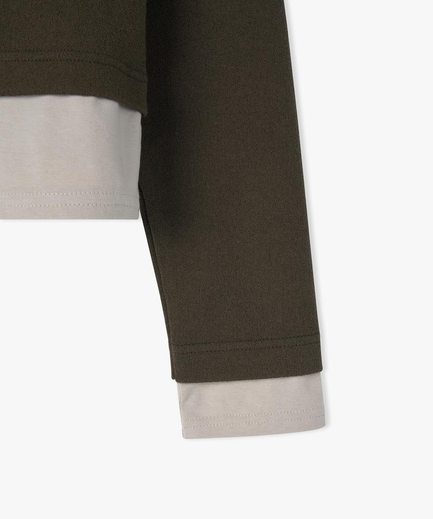 Peullojeulum Layered Long Sleeve Khaki