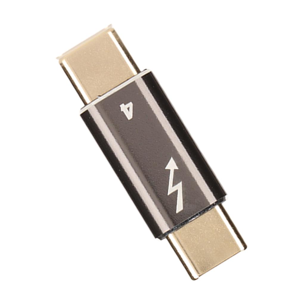 Type C Male to Type C Male Adapter Aluminium Alloy 40Gbps PD Fast Charging USB C Male to Male