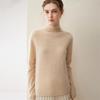 Women's Slim-Fit 100% Cashmere Turtleneck Sweater - Versatile Autumn/Winter Knitwear