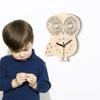 Owl Wood Clock for Creative Animal Children Holiday Gift Supplies for Home Office Dormitory Decoration Birthday Gift
