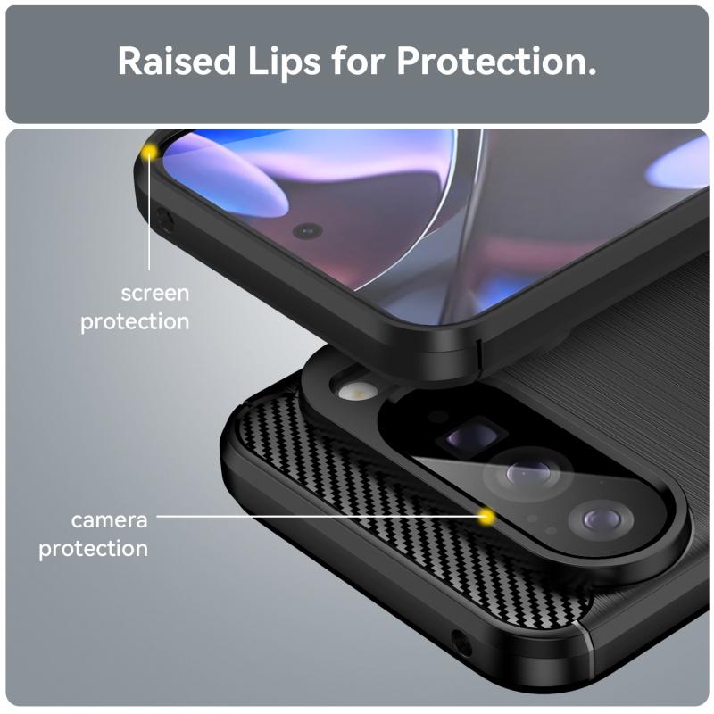For Google Pixel 10 Pro Case Cover Pixel 10 Capas New Bumper Back Shockproof Soft TPU Carbon Fiber Fundas Google Pixel 10 Pro XL