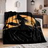 1pc Witchcraft Moonlight Blanket, Lightweight Flannel Throw Blanket for Sofa, Bed, Travel, Camping, Living Room, Office, Couch, Chair, and Bed