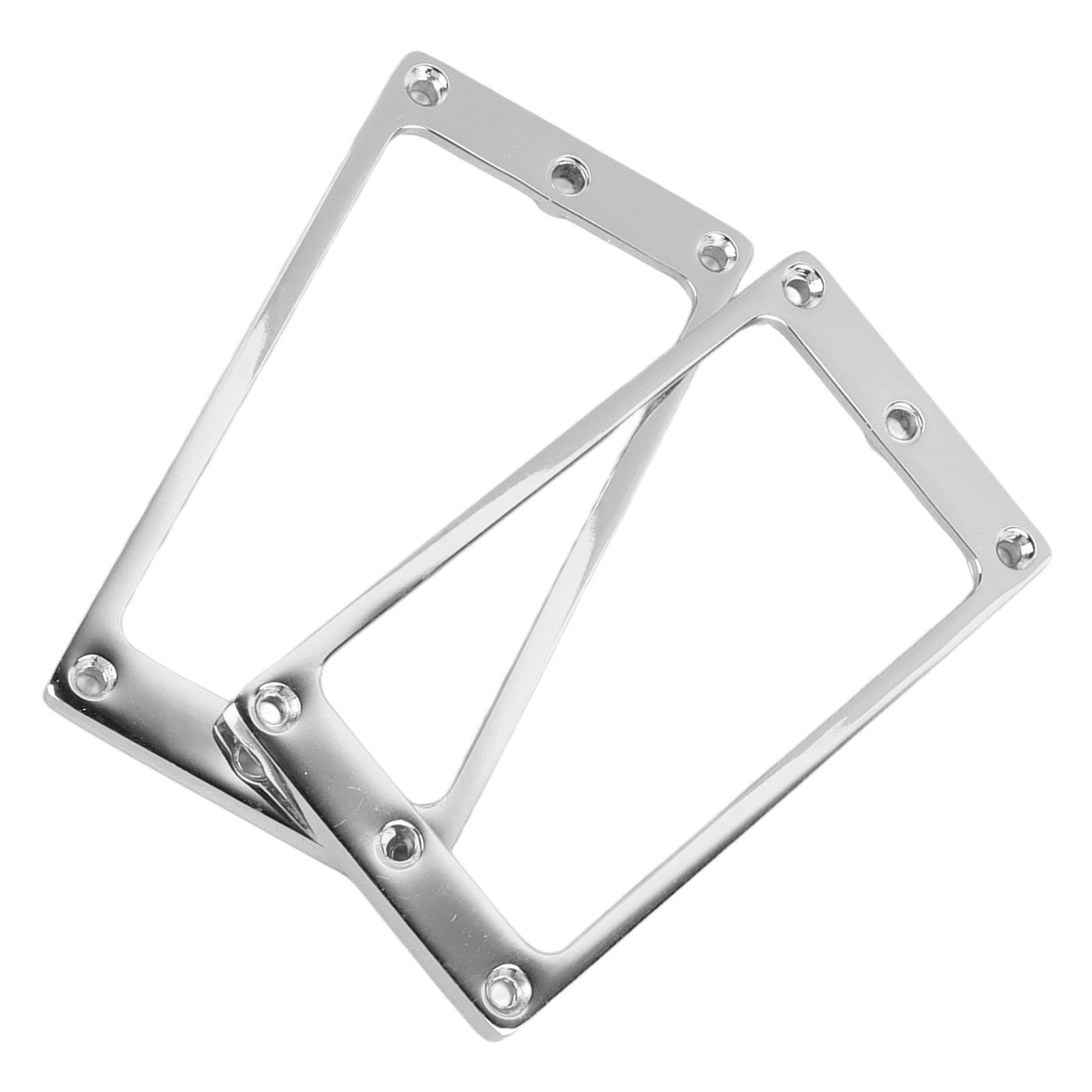 2PCS Electric Guitar Pickup Frame Zinc Alloy Flat   Pickup Mounting   Cover 4x4mm