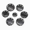For BMW E46 82mm Hood F10 74mm Trunk Emblem 7Pcs Full Black Carbon Fiber Badge Set E90 68mm Wheel F30 Steering G20 X5 M4 Auto